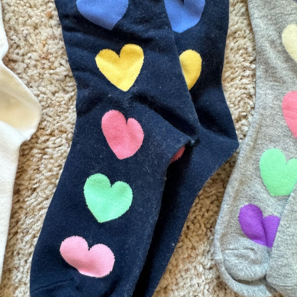 Colorful Heart Pattern Socks Set - Picture 3 of 5